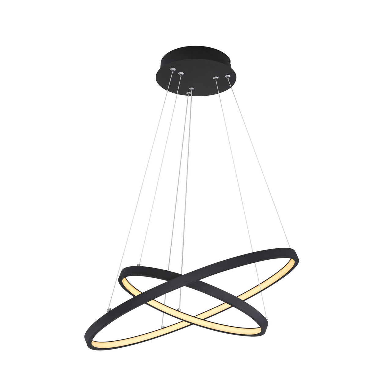 Globo LED-Hängeleuchte Ralph zweiflammig schwarz Deckenlampe Deckenleuchte Lampe - 9007371401987