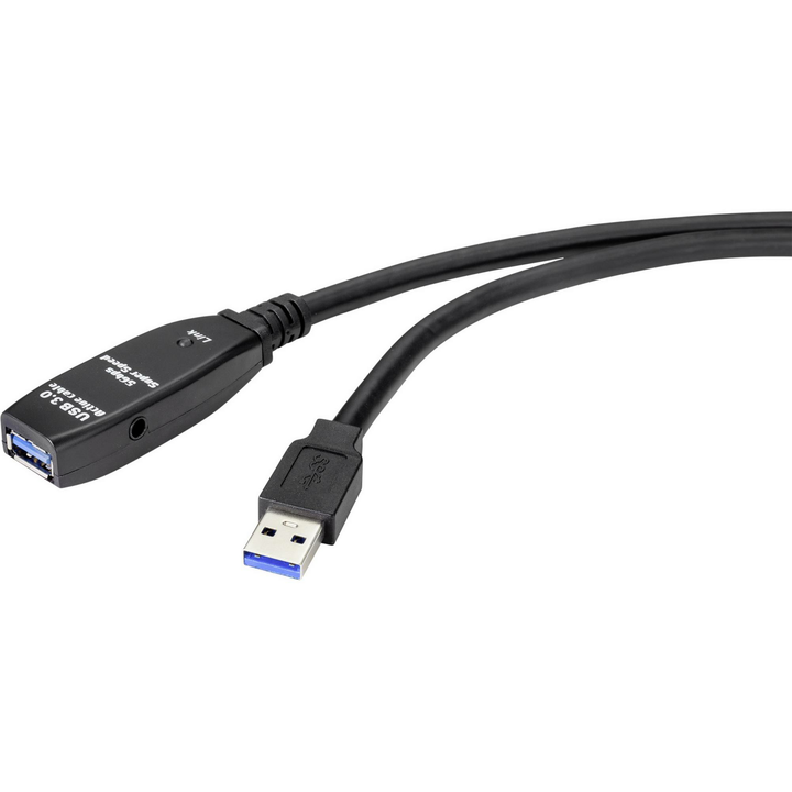 Renkforce USB Kabel USB 3.2 Gen1 USB-A Stecker USB-A Buchse Verlängerung Adapter
