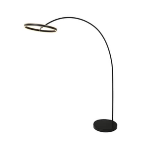 B-Ware Lucande Stehlampe Bogenlampe Yekta Led Dimmbar Schwarz Wohnzimmerlampe964