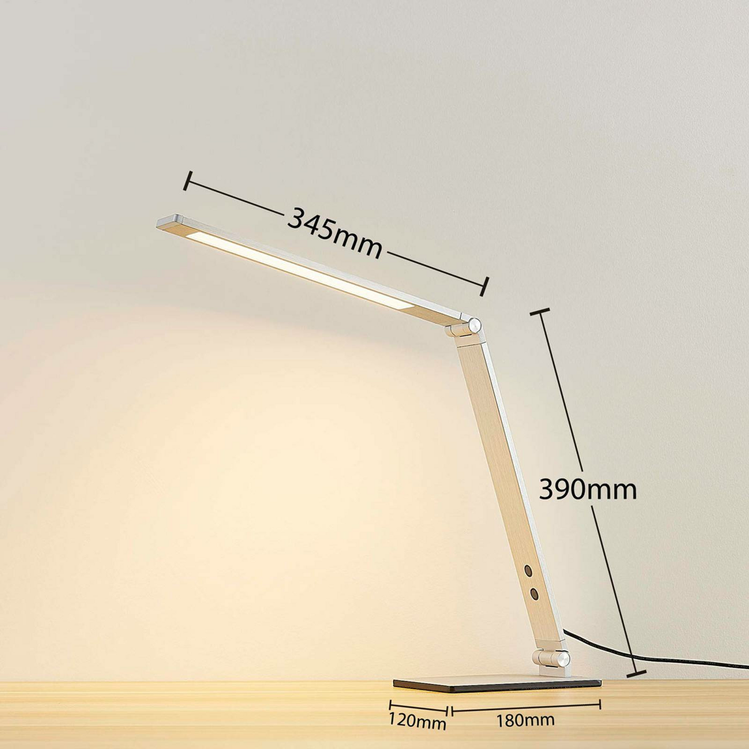 Lucande Alu Led Schreibtischlampe Nicano Tischleuchte Leseleuchte Dekoleuch781 B-Ware