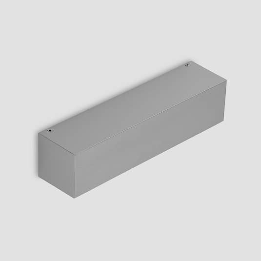 Applique murale LED Lucande Lengo 25 cm argent 1 lumière, applique extérieure 