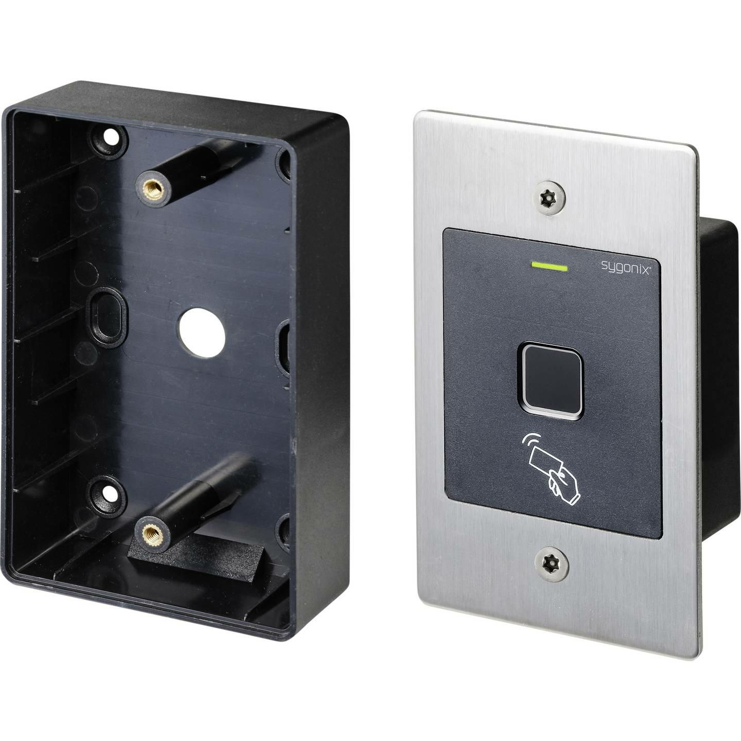 B-Ware Sygonix Sy 4760958 Fingerprint Rfid Zugangssystem Unterputz 12 V Dc 18 V Dc Ip6
