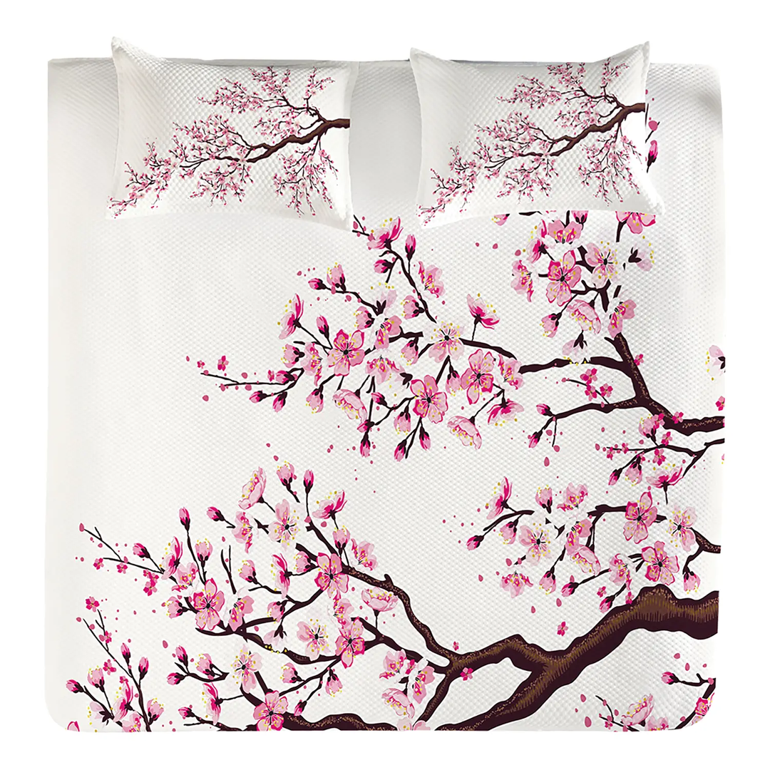 twentyfour Tagesdecken-Set Sakura Bettüberwurf Wohndecke Sofaüberwurf Decke