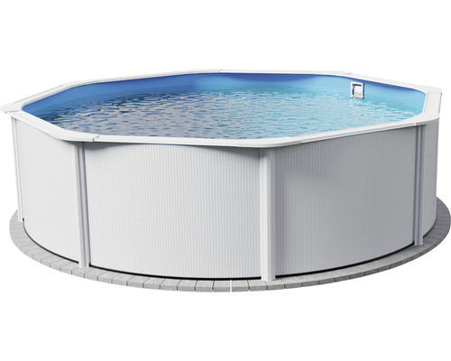 Aufstellpool Stahlwandpool-Set Vision-Pool High Line rund Ø 550 x 132 cm Becken