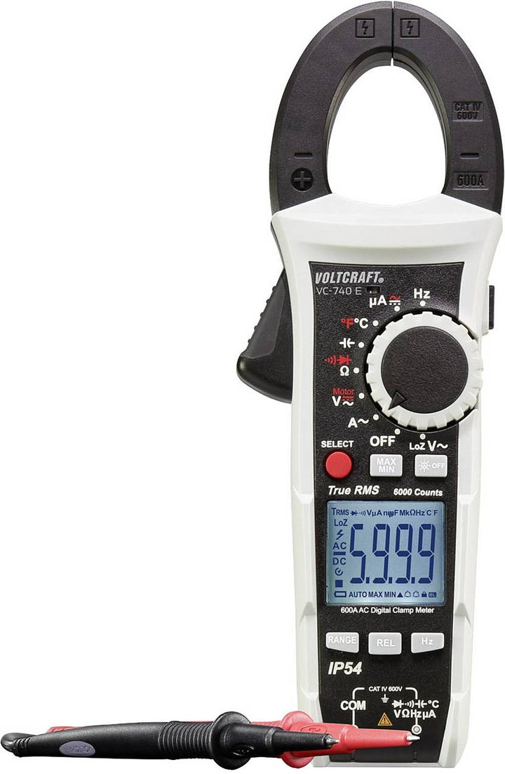 Voltcraft Stromzange Hand-Multimeter digital VC-740 E IP54 inkl Transporttasche