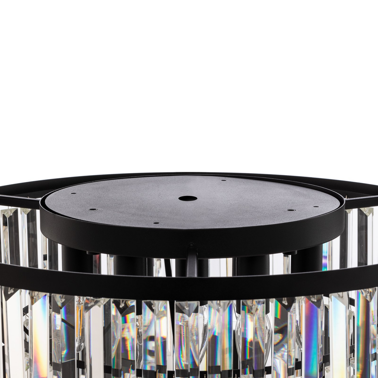 Nowodvorski Deckenleuchte Cristal Kronleuchter Lampe Transparent Schwarz ø 56cm B-Ware - 5903139762793