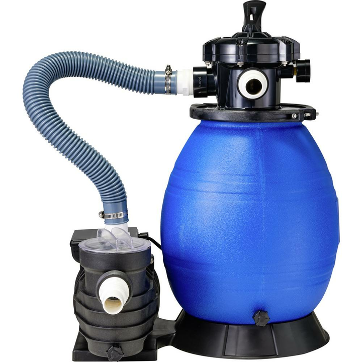 Toolcraft Sandfilteranlage 4000 l/h 8 m Filterkessel Sandfilter Pool-Filter blau