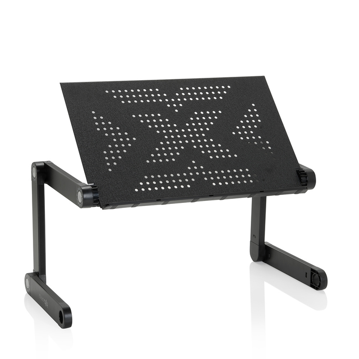 Hjh Office Sitz Steh Schreibtischaufsatz Laptopständer Klappbar Schwarz B-Ware