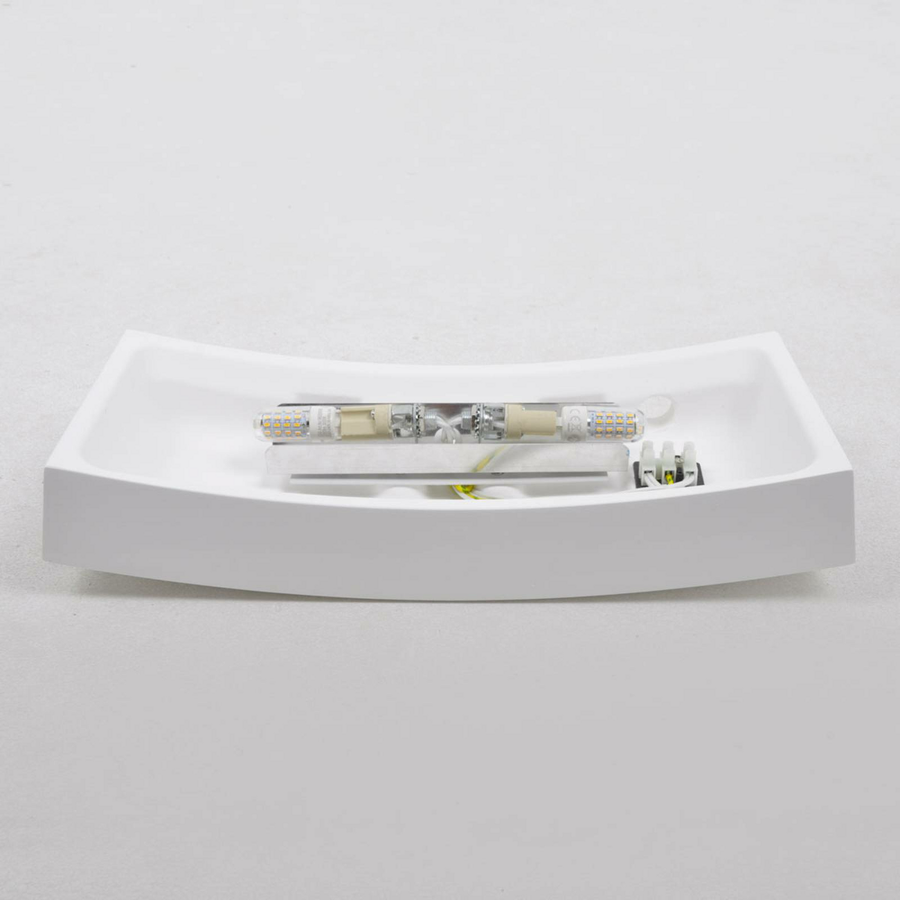 Lindby Wandleuchte Leander Wandlampe Wandlicht Lampe Leuchte G9 Weiß Bemalbar B-Ware - 6291105700931