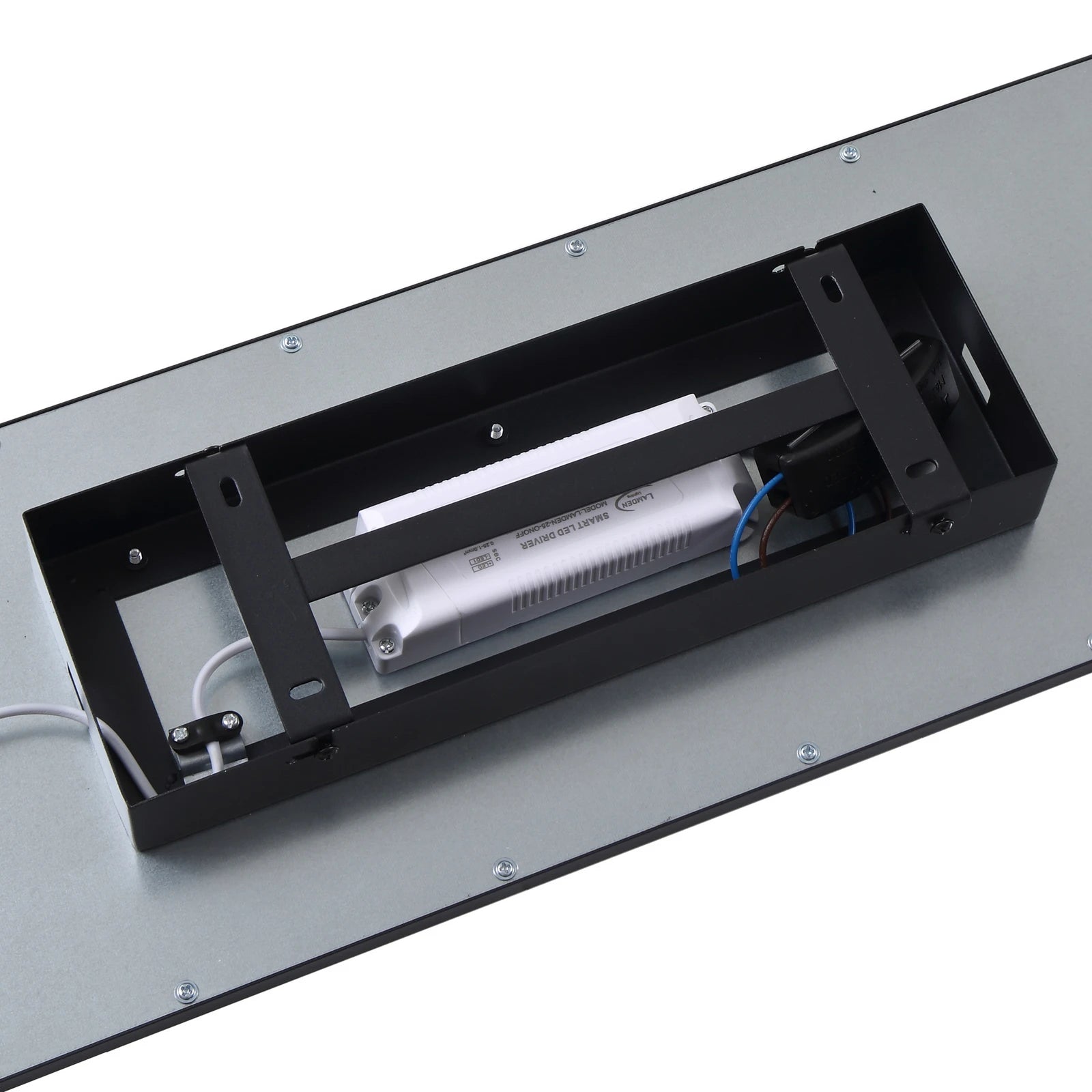 Lindby LED Panel Deckenleuchte Plafoniere Enhife schwarz Aluminium Kunststoff 80 - 4251911782592
