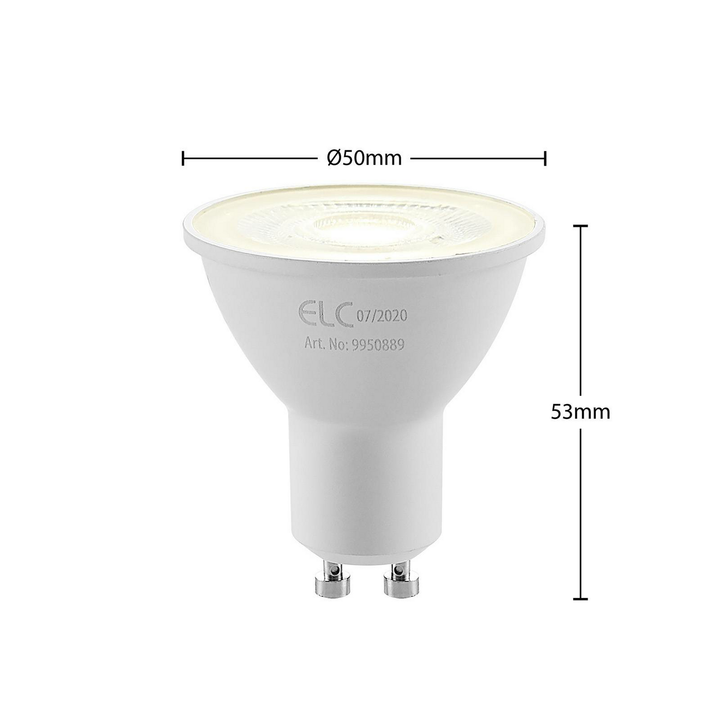 ELC LED-Reflektor GU10 5W Glühbirne Leuchtmittel 30er-Pack 4.000K 36° EEK F