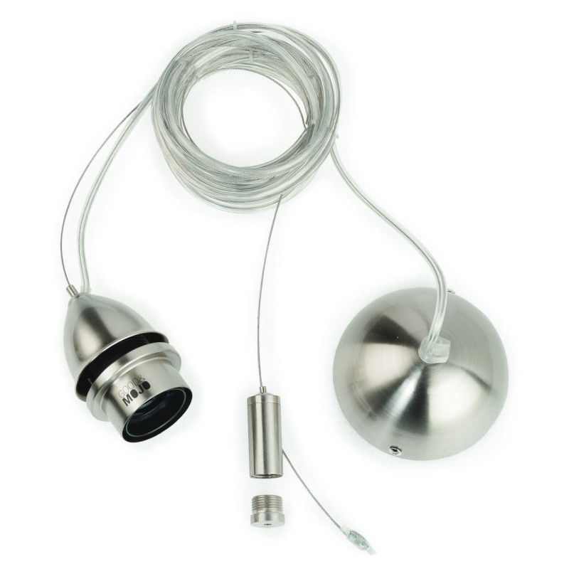 Good&Mojo Aufhängesystem Für Deckenleuchte Aus Eisen Mit Nickelkabel Lampe Licht B-Ware - 8716248073264