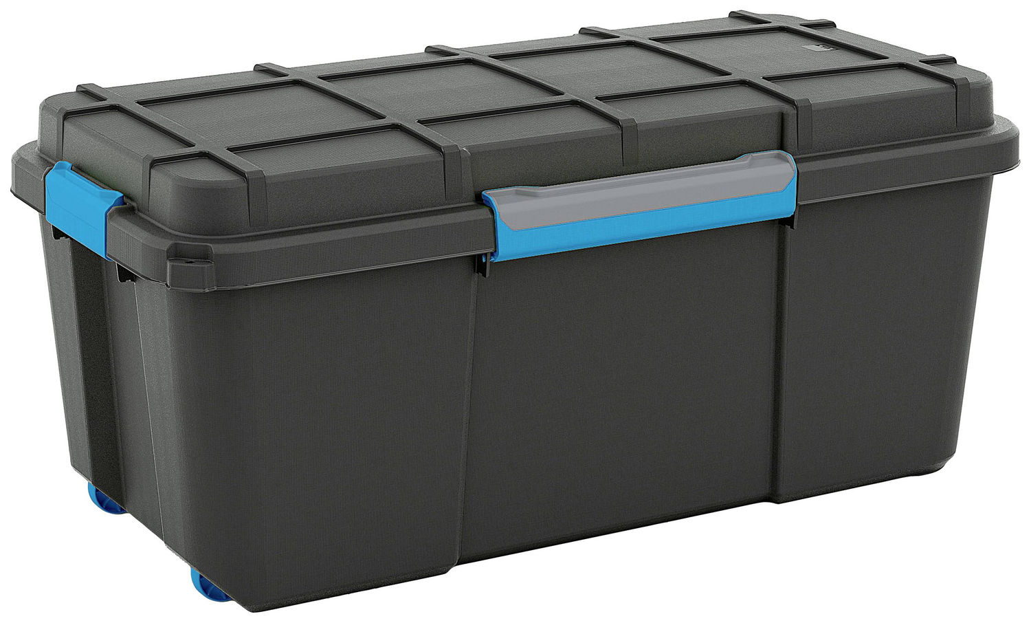 B-Ware Kis 241507 Aufbewahrungsbox Scubba Box Stapelbar Bx Hx T 780x350x395mm Grau Blau