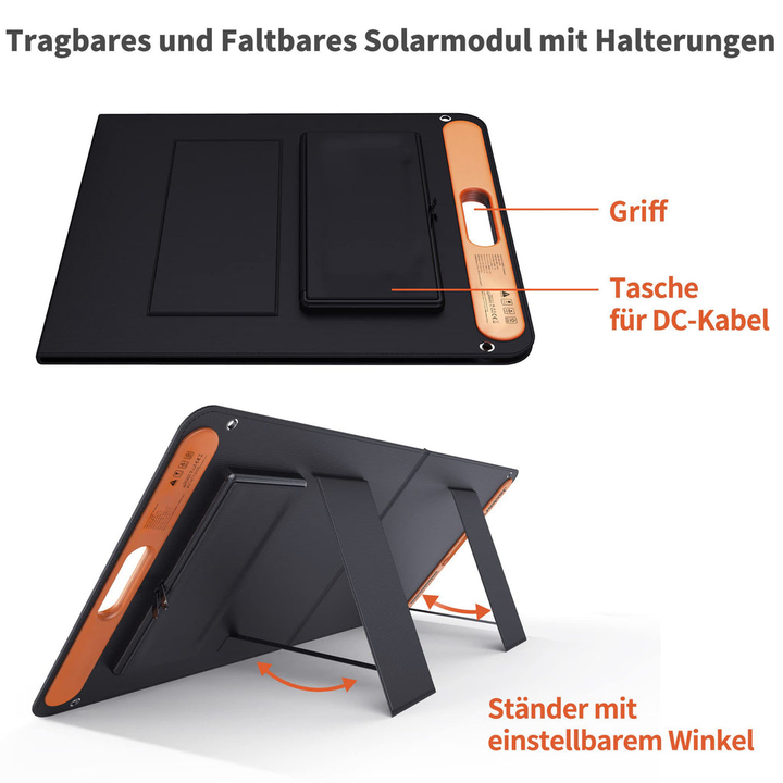 Jackery SolarSaga 100W Solarpanel Solarmodul Solaranlage DEFEKT SIEHE TEXT