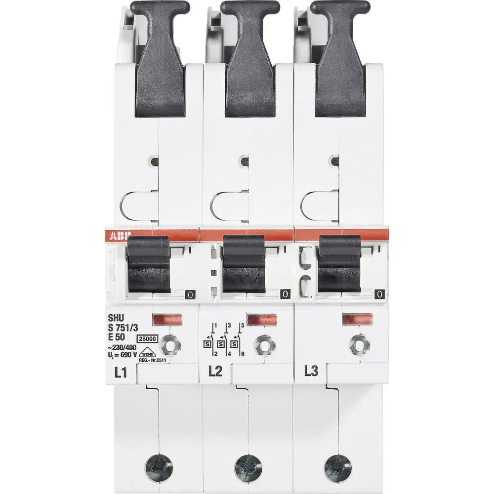 B-Ware Abb Leitungsschutzschalter Sicherungsautomat 3polig 63 A Hauptschalter S751 E63 - 4016779660464
