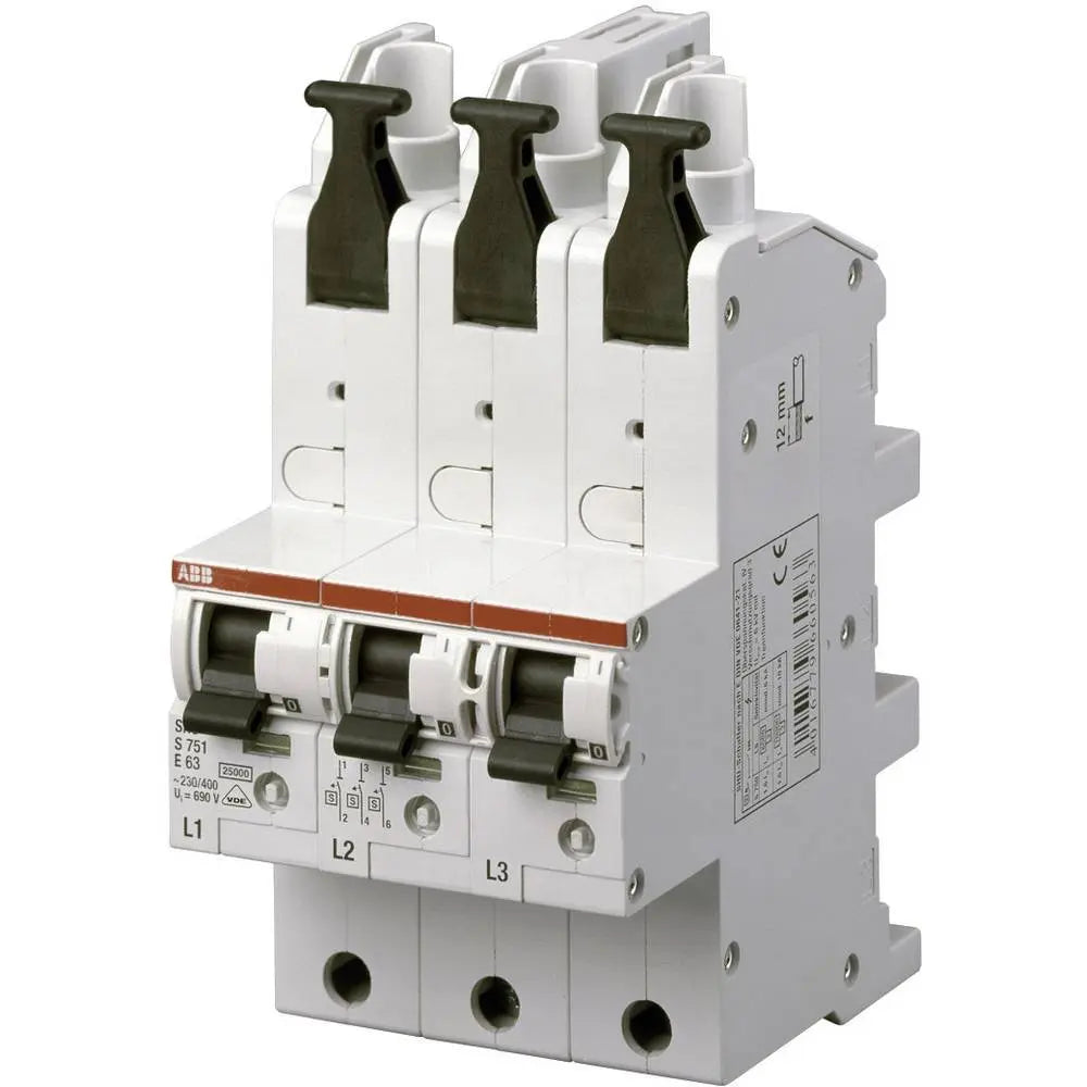 B-Ware Abb Leitungsschutzschalter Sicherungsautomat 3polig 63 A Hauptschalter S751 E63 - 4016779660464