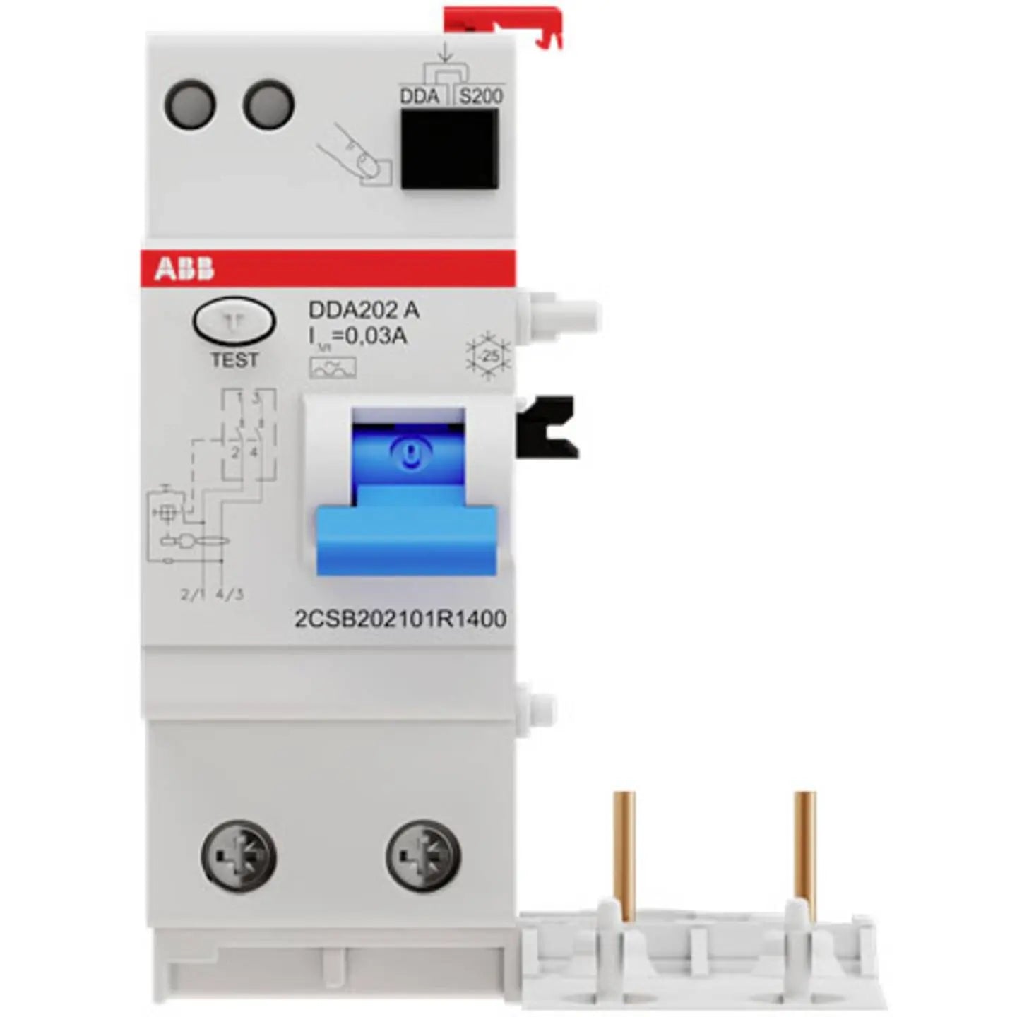 B-Ware Abb Fi Block Fehlerstromschutzblock S202 2 Polig 40 A 30m A Dda202 A 40 0 03 Typ A - 8012542795506