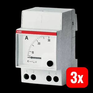 B-Ware Abb Amperemeter Analoges Strommesser Amt 1 A1 Wechselstrom Wandlermessung 3 St411