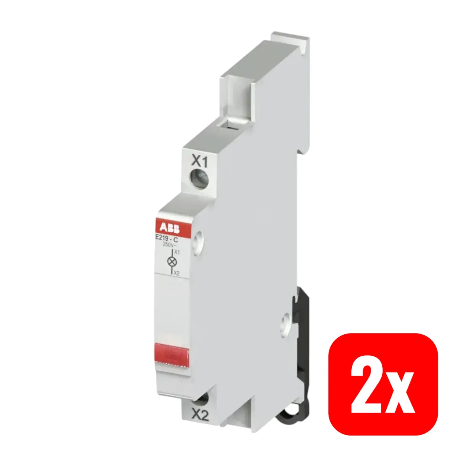 B-Ware Abb Leuchtmelder Led Signallicht Rot Betriebsanzeige Kontrollleuchte 2 Stück - 7612270939244