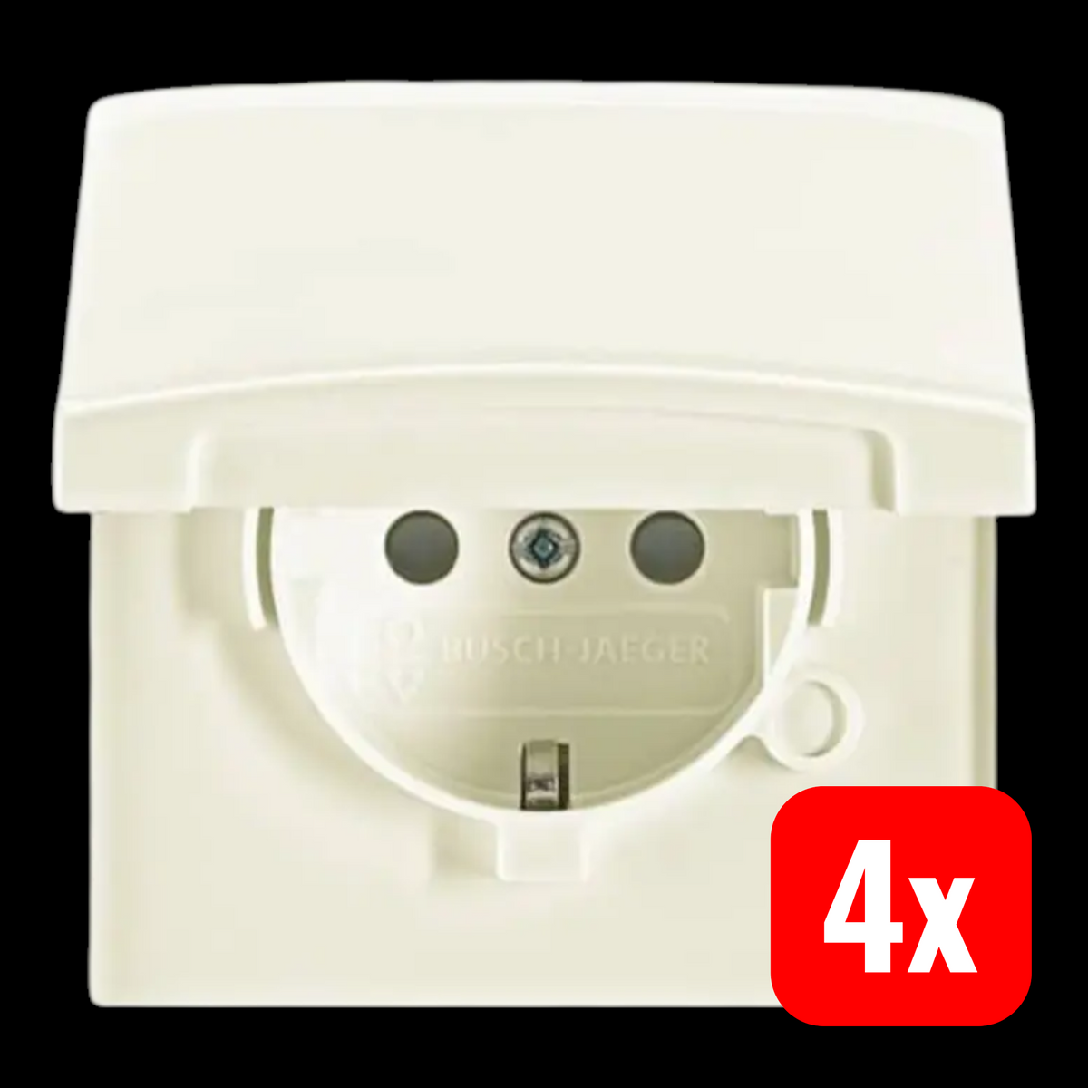 ABB SCHUKO Steckdosen-Einsatz Steckdose Schutzkontakt Unterputz 4 STÜCK - 4011395172230