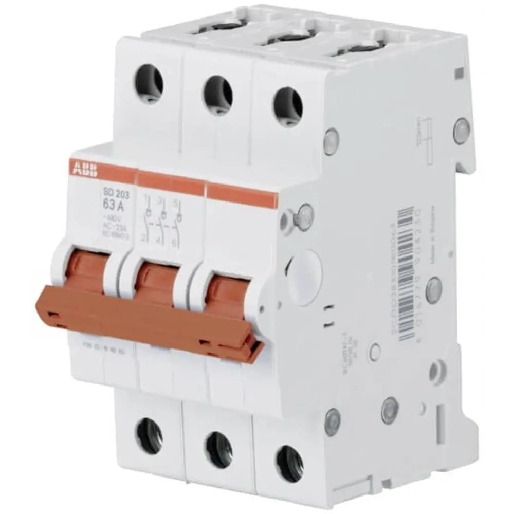 B-Ware Abb Lasttrennschalter Trennschalter Ausschalter Schalter 3 Pol Sd203/63 Ip20 - 4016779904230