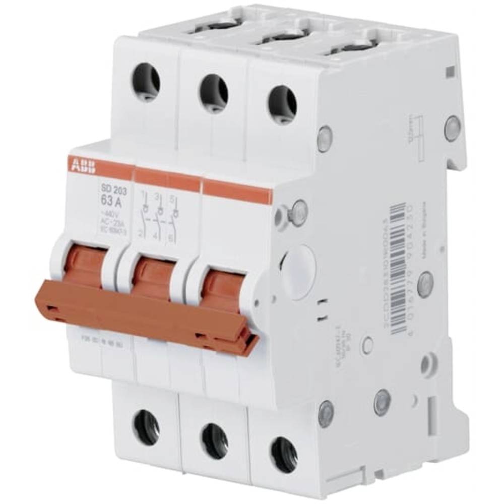 ABB Lasttrennschalter Trennschalter Ausschalter Schalter 3 Pol SD203/63 IP20 - 4016779904230