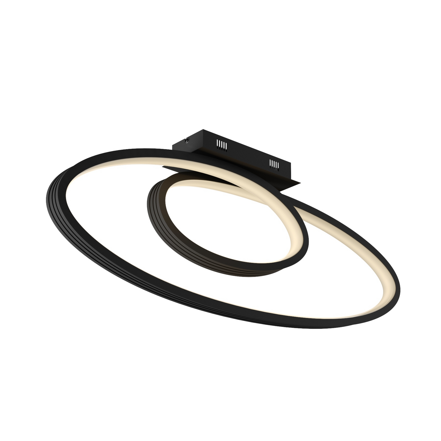 Lucande Bronwyn LED Deckenlampe Deckenlampe Lampe Leuchte Schwarz 98 cm