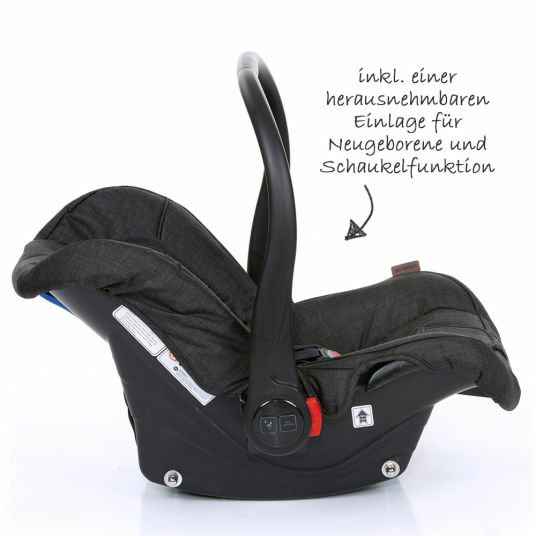 B-Ware Abc Design Babyschale Hazel Baby Autositz Trageschale Sonnenverdeck Dunkelgrau - 4045875046124