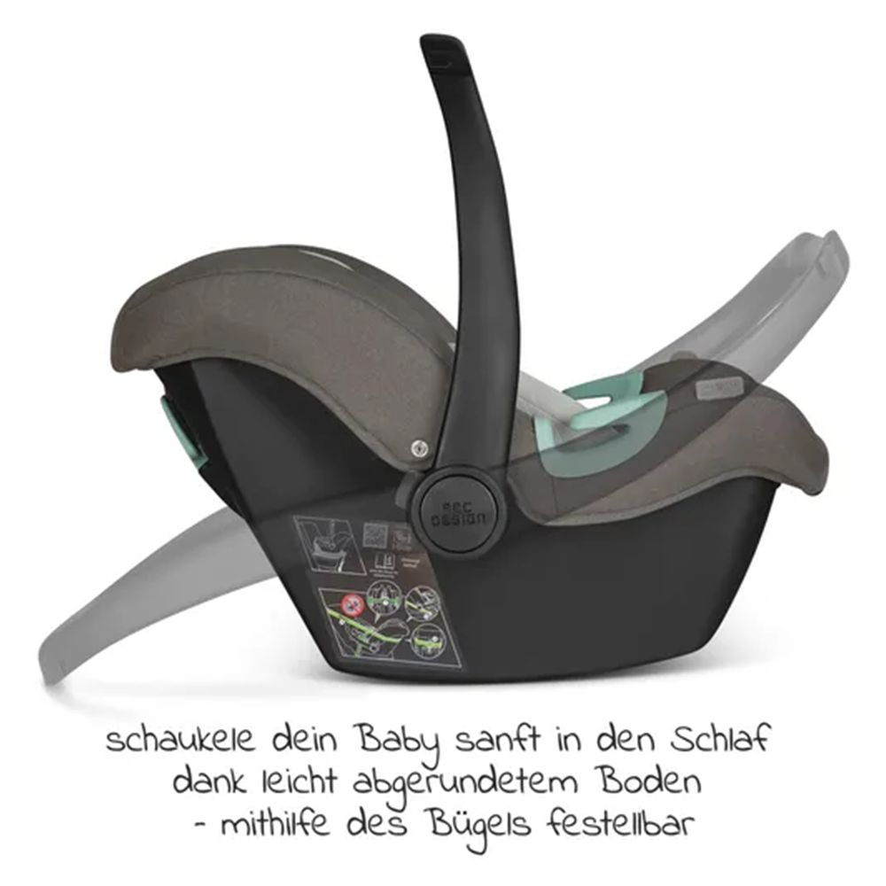 B-Ware Abc Design Babyschale Autositz Tulip Inkl. Zusatzverdeck I Size Diamond Herb979 - 4045875070150