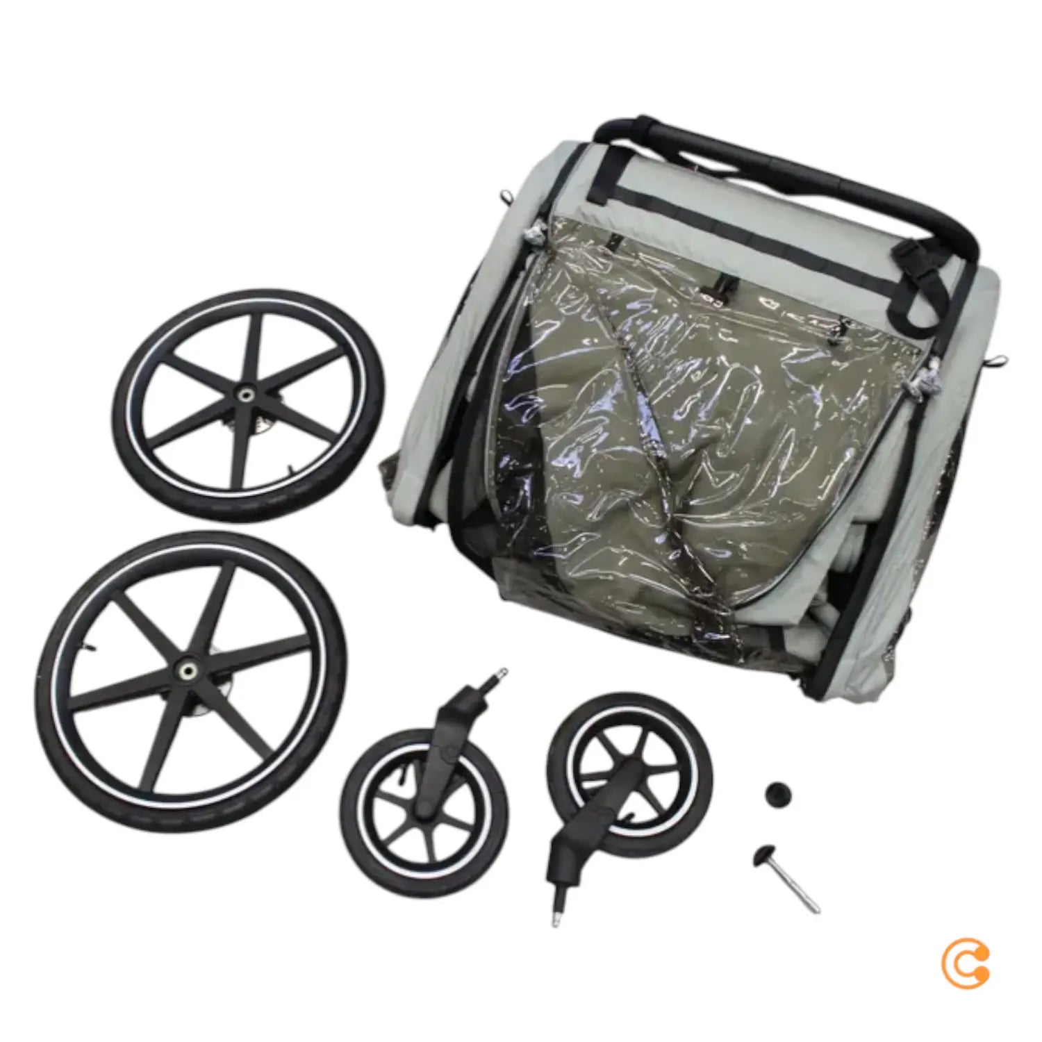 B-Ware Abc Design Fahrradanhänger Tour Olive Anhänger Radanhänger Rad Siehe Text/Foto - 4045875071539