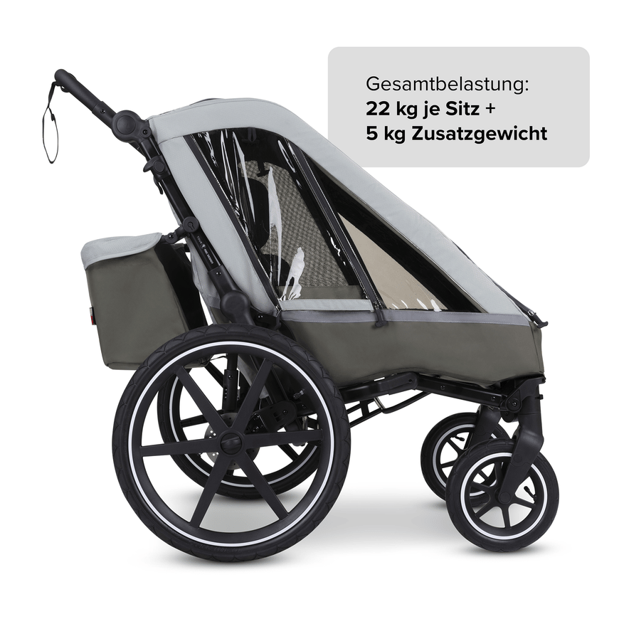 B-Ware Abc Design Fahrradanhänger Tour Olive Anhänger Radanhänger Fahrrad Rad Kinder871