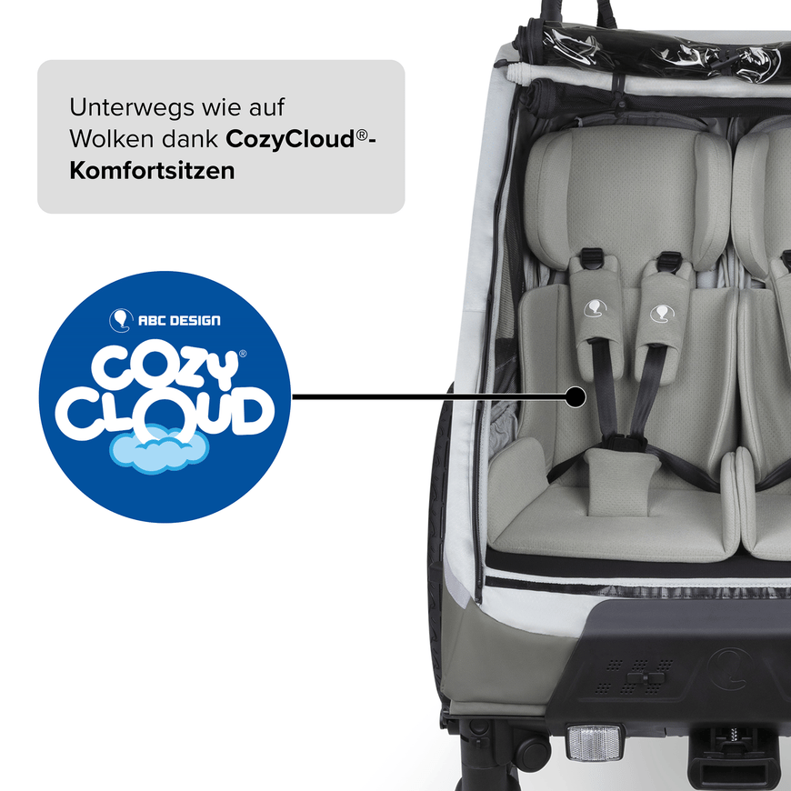 B-Ware Abc Design Fahrradanhänger Tour Olive Anhänger Radanhänger Fahrrad Rad Kinder871