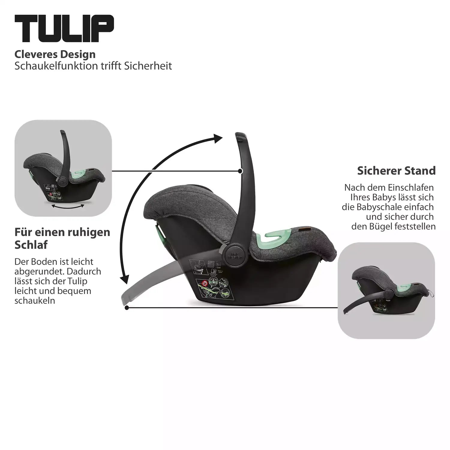 B-Ware Abc Design Babyschale Autositz Tulip Diamond Asphalt Gruppe 0 Plus Kindersitz - 4045875095849