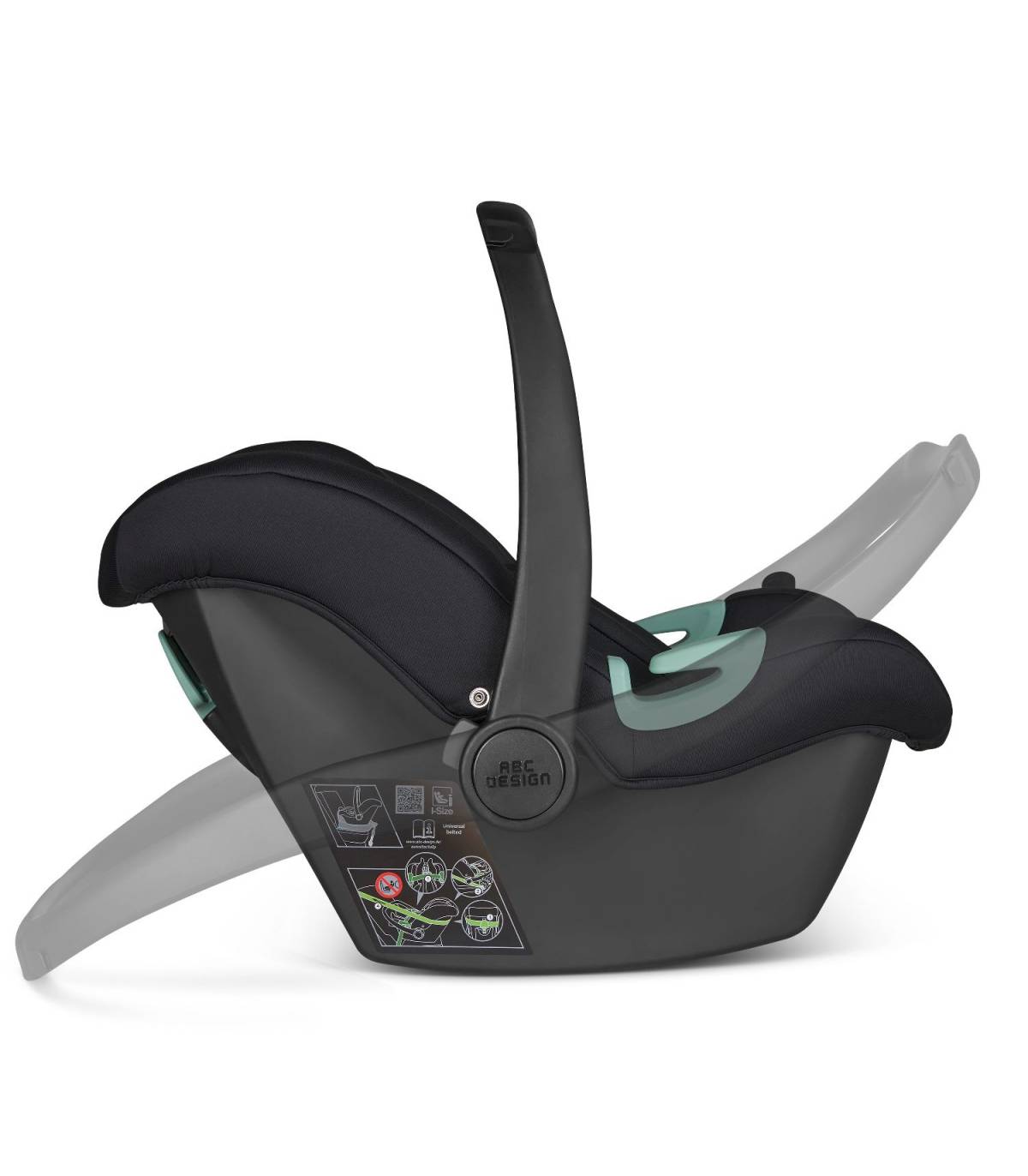 ABC Design Babyschale Kindersitz Tulip Autositz i Size Schwarz - 4045875106811