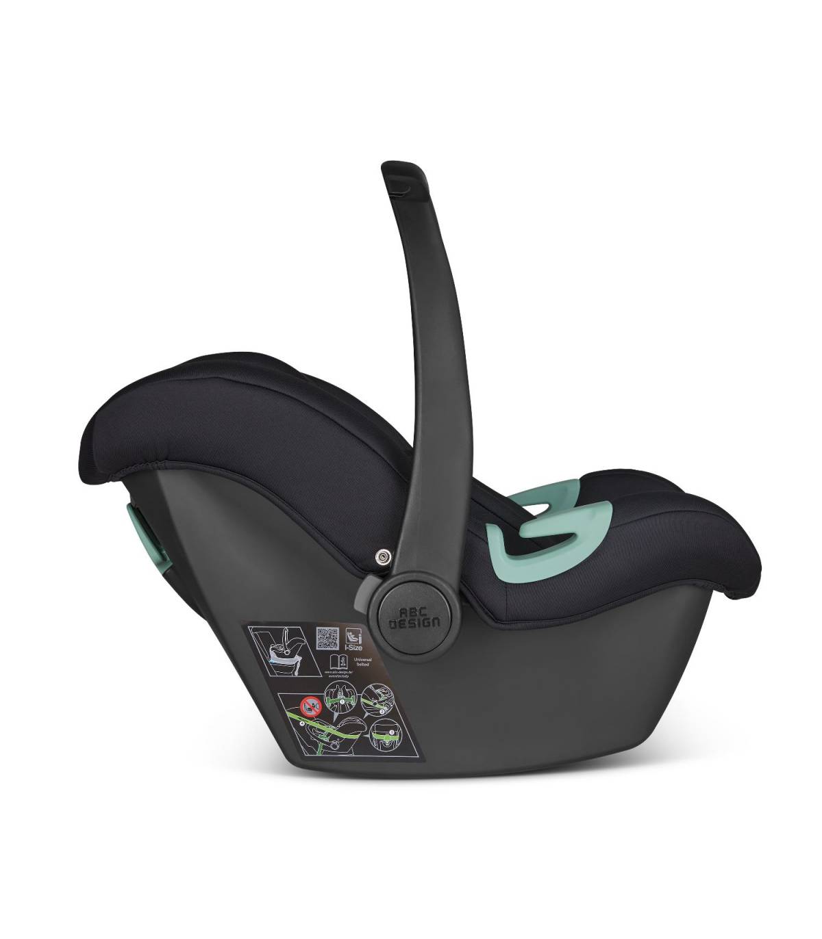 ABC Design Babyschale Kindersitz Tulip Autositz i Size Schwarz - 4045875106811