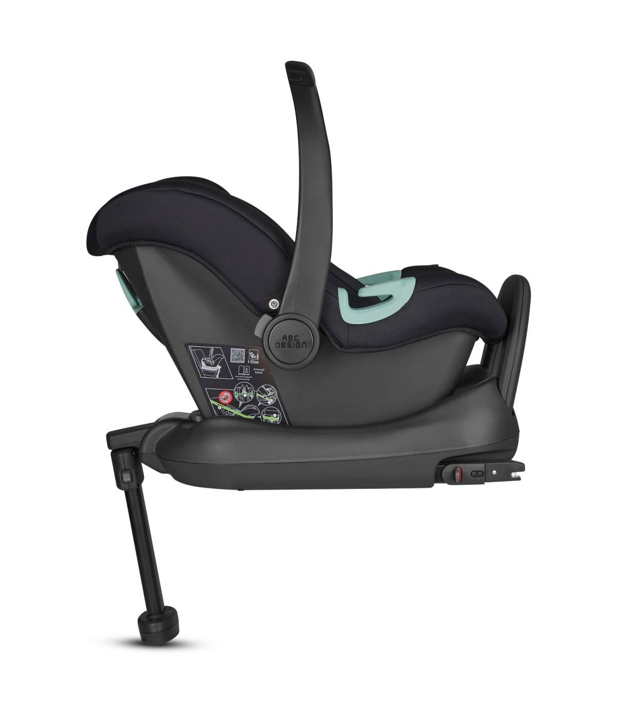 ABC Design Babyschale Kindersitz Tulip Autositz i Size Schwarz - 4045875106811