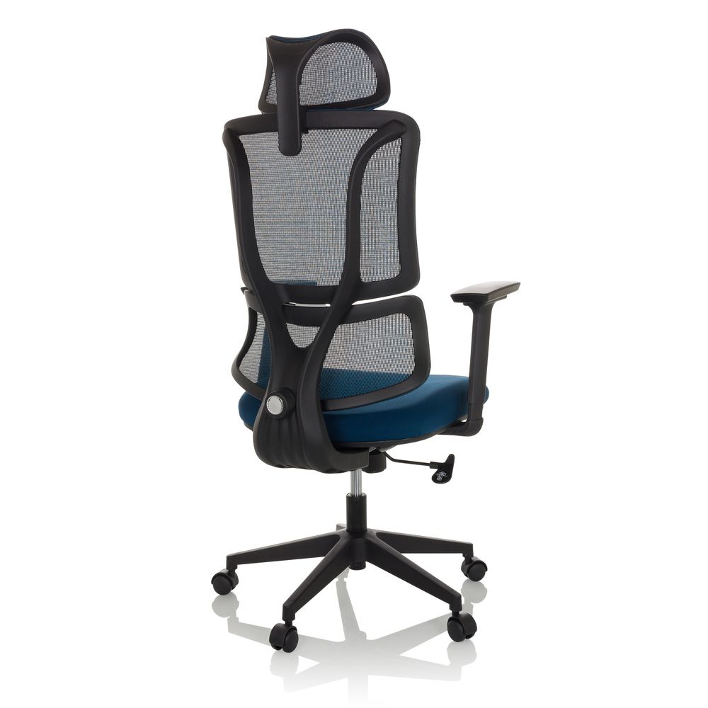 MyBuero Bürostuhl ERGOMY Drehstuhl mit Netzstoff Rückenlehne blau 3D Armlehnen - 4064323037194