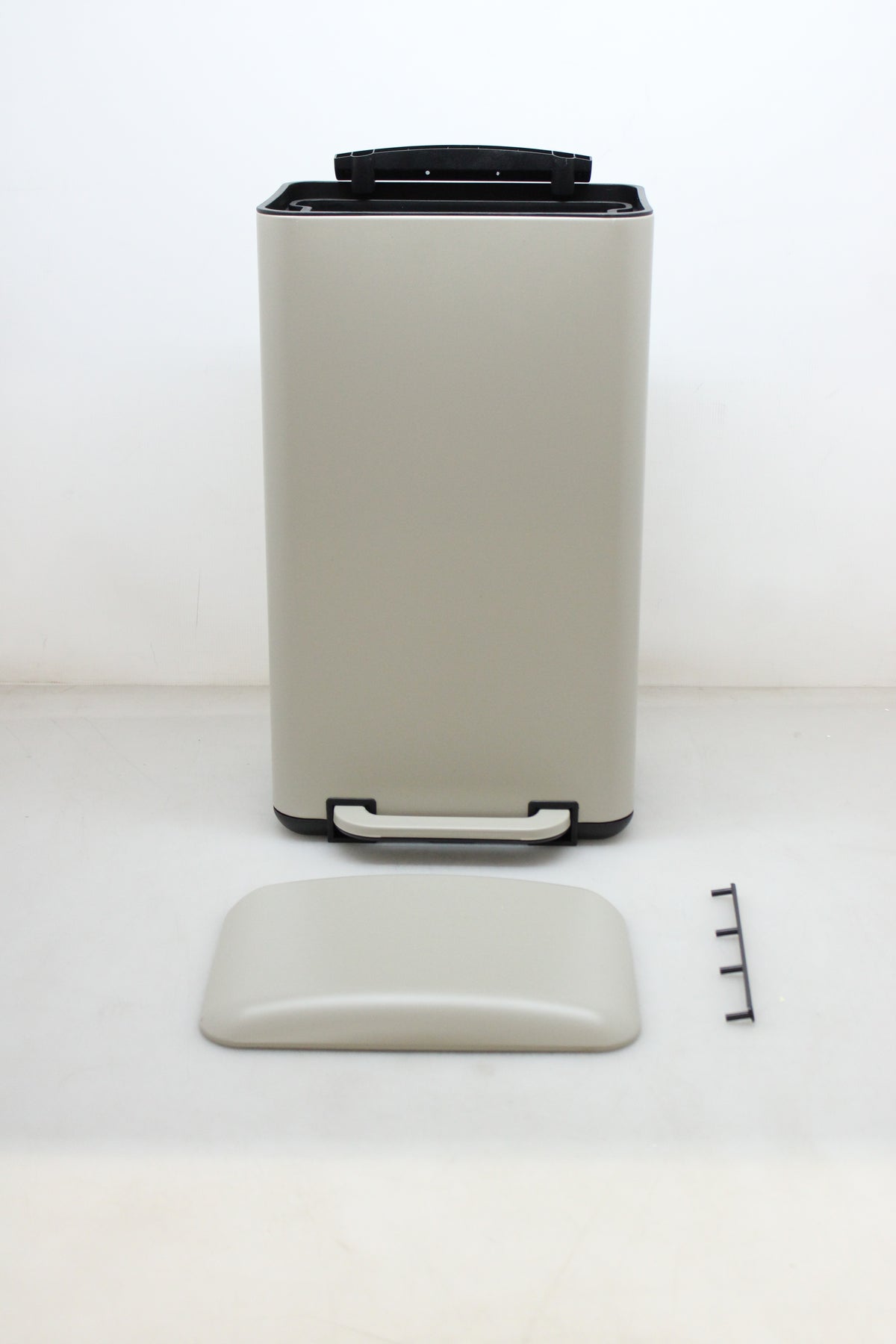 hjh OFFICE CLEAN BEVA Mülleimer Abfalleimer 30L beige SIEHE TEXT/FOTO - 4064323107361