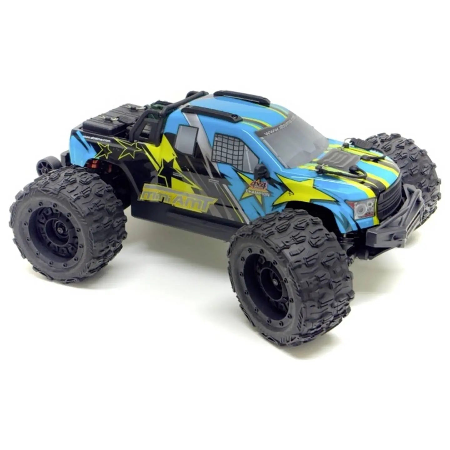 B-Ware Absima 3 S Bl Mini Amt Rc Auto Modell Fluo Blue Brushless Fahrzeug - 4250650962210
