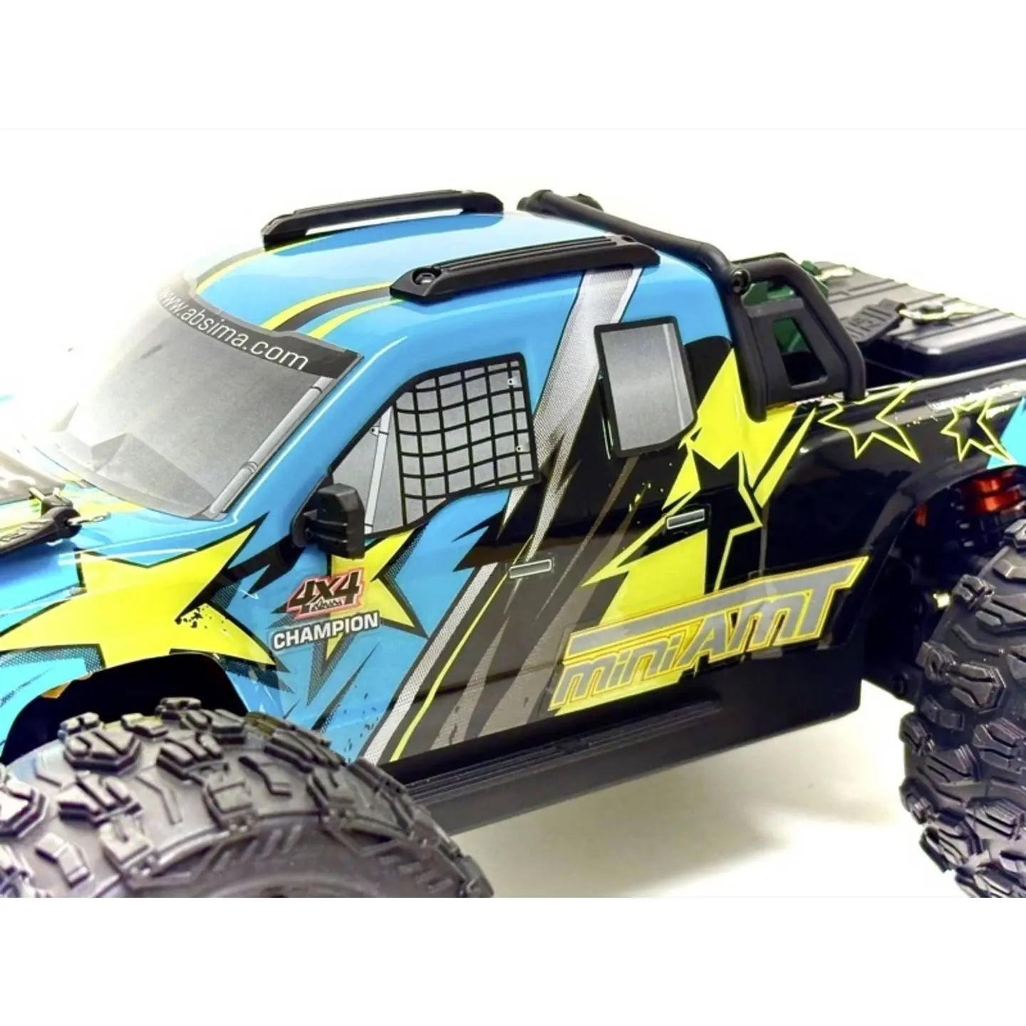 B-Ware Absima 3 S Bl Mini Amt Rc Auto Modell Fluo Blue Brushless Fahrzeug - 4250650962210