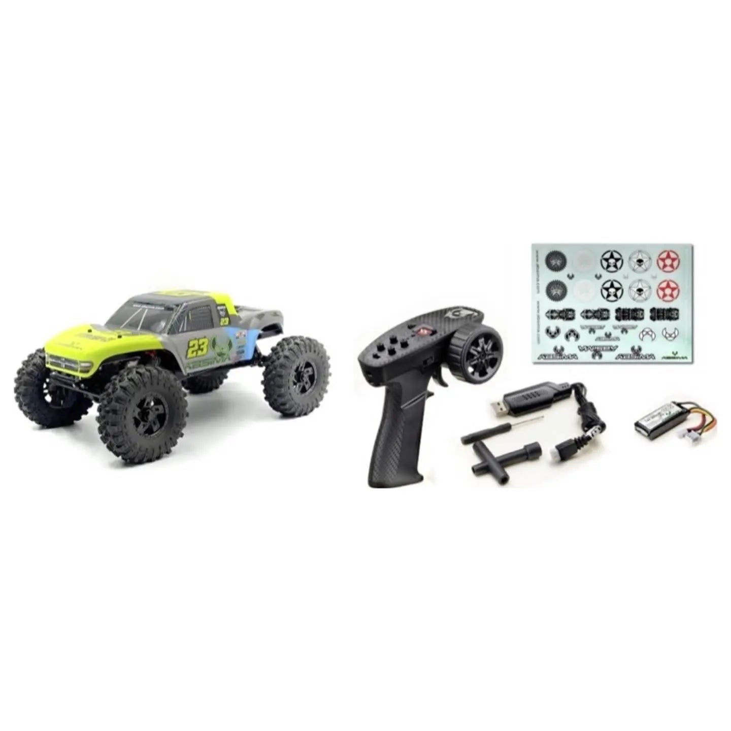 B-Ware Absima Rc Auto Modellfahrzeug The Goat Grün Rtr Akku Lader - 4250650959333