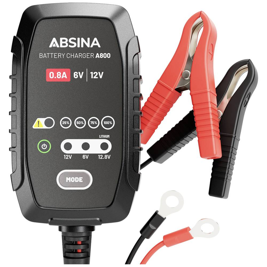Absina A800 301006 Automatikladegerät Ladegerät 6 V 12 V 0.8 A Siehe Text/Foto B-Ware - 4260368684489