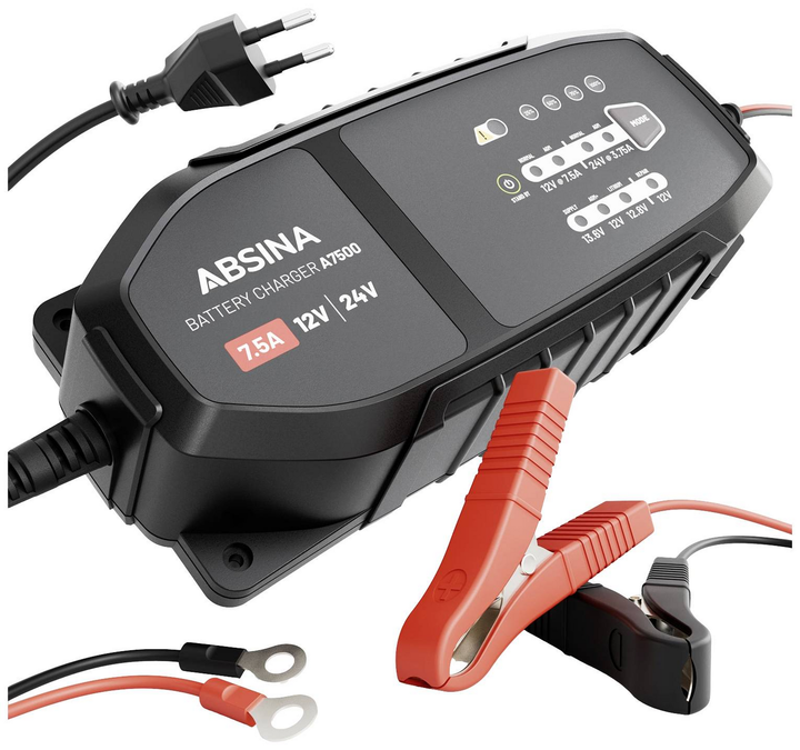 Absina 301015 12 V 24 V 7.5 A Automatikladegerät Batterieladegerät B-Ware