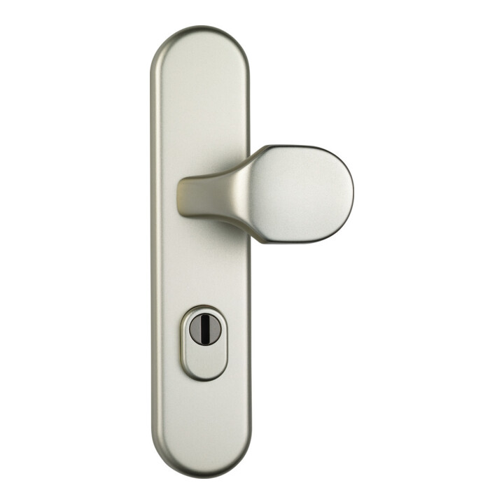 Abus Wechselgarnitur Schutzbeschlag Wohnungstür Neusilber Langschild   B-Ware - 4003318374036