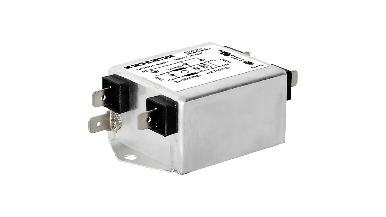 B-Ware Schurter 5500.2034 5500.2034 Netzfilter 20.00 A 0.50m H 75x45x28.60mm 10 Stück - 2050010271370