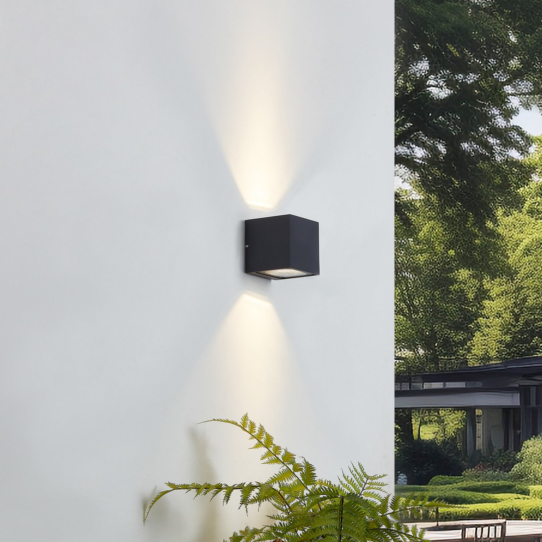 Lucande Merjem Led Wandleuchte Wandlampe Außenlampe Wandleuchte Lampe Dunkelgrau B-Ware