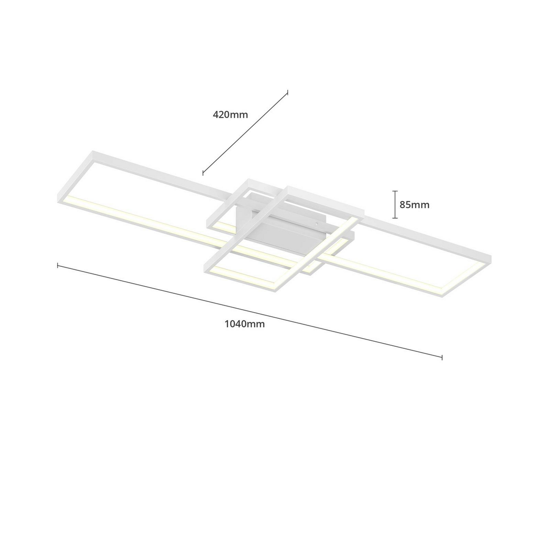 Lindby Poppy LED-Deckenlampe Deckenlampe Lampe Leuchte Licht Dimmbar LED 35 W469