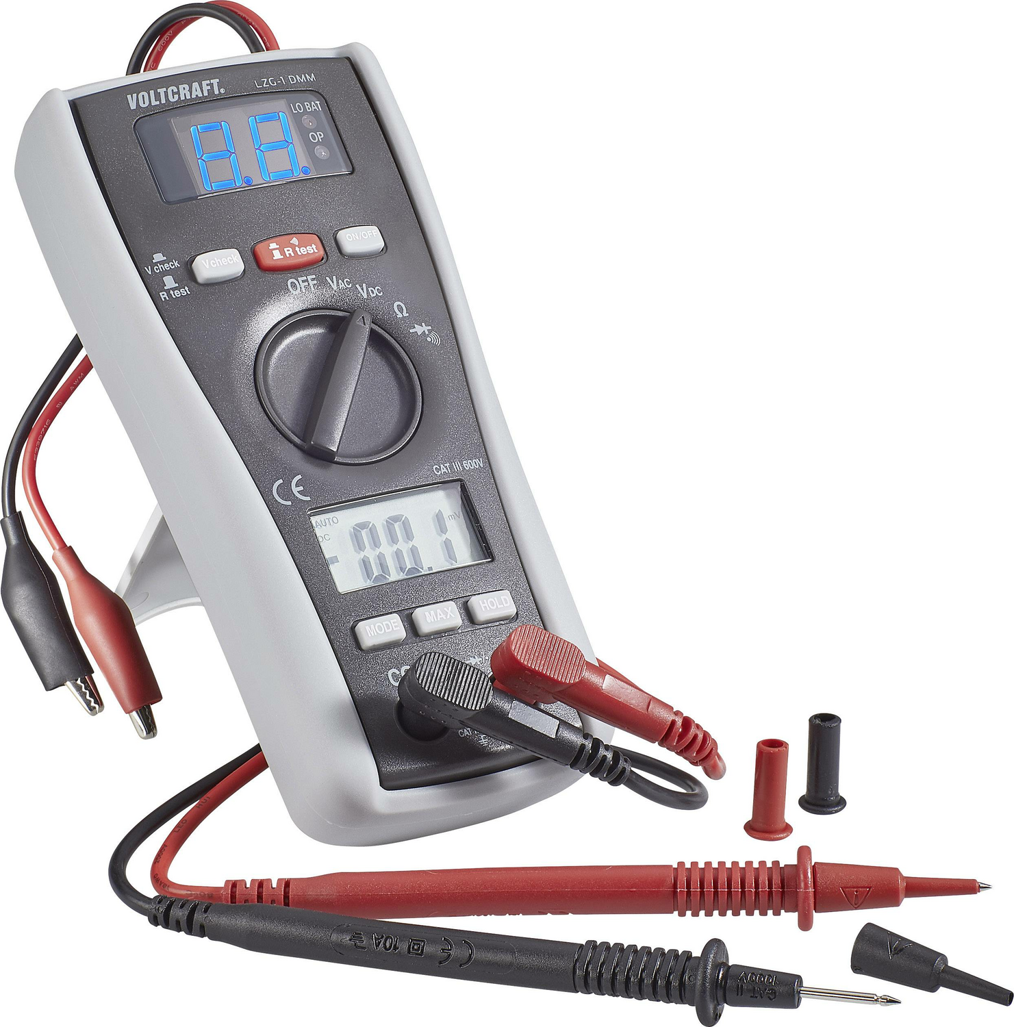 B-Ware Voltcraft Multimeter Effektivwert Messgerät Mit Leitungszuordnungsgerät Adapter