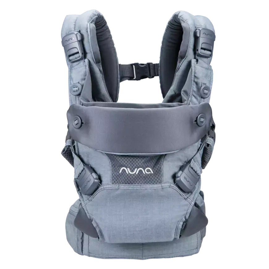 Nuna Cudl Softened Denim Trage Babytrage Kindertrage Neugeboreneneinsatz B-Ware