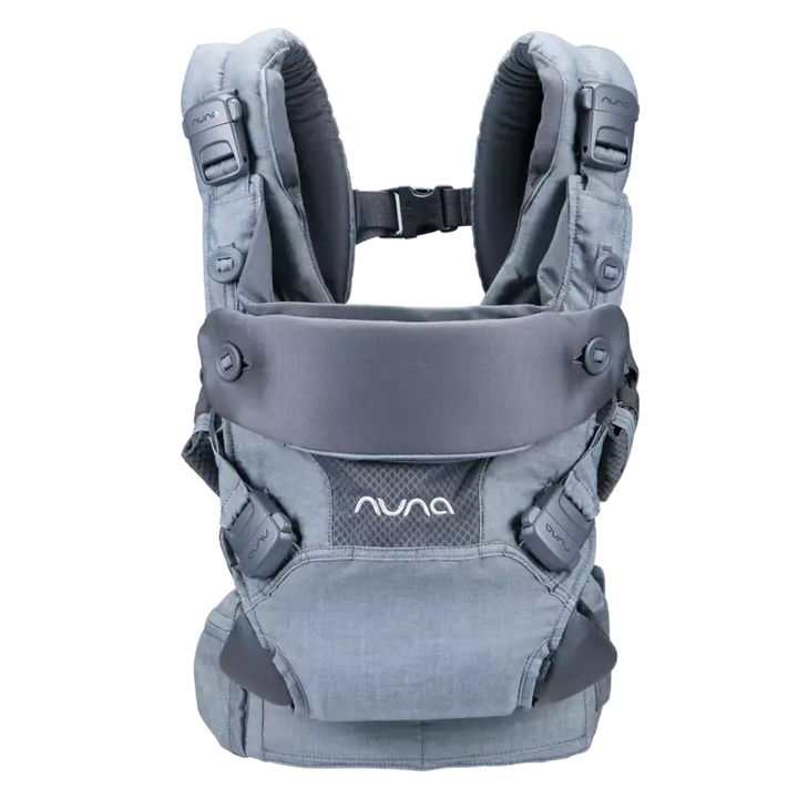Nuna Cudl Softened Denim Trage Babytrage Kindertrage Neugeboreneneinsatz B-Ware